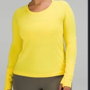 LULULEMON Yellow Long Sleeve Swiftly Tech!💛